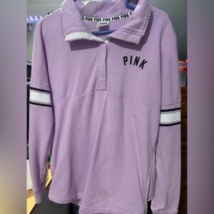 PINK Victoria's Secret Lavender Collared Pullover